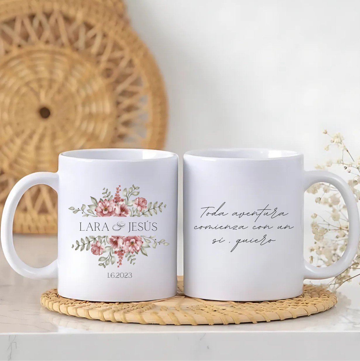Taza -Diseño Bodas sí quiero