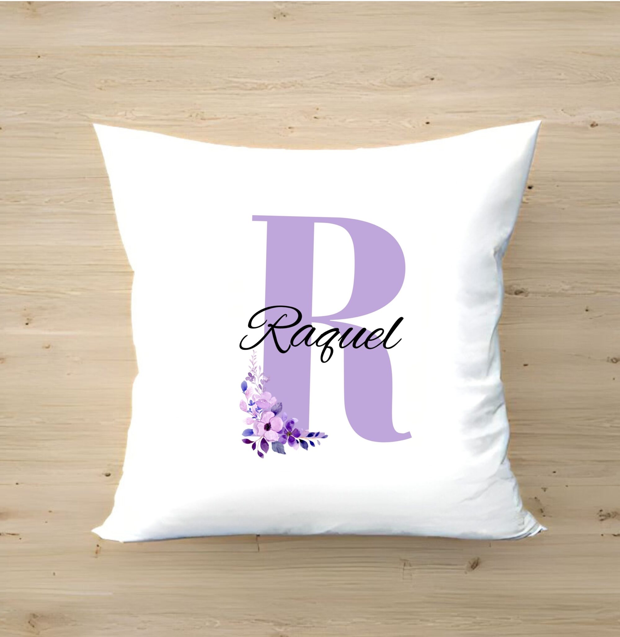 Cojín -"Nombre entrelazado floral" - Imagen 4