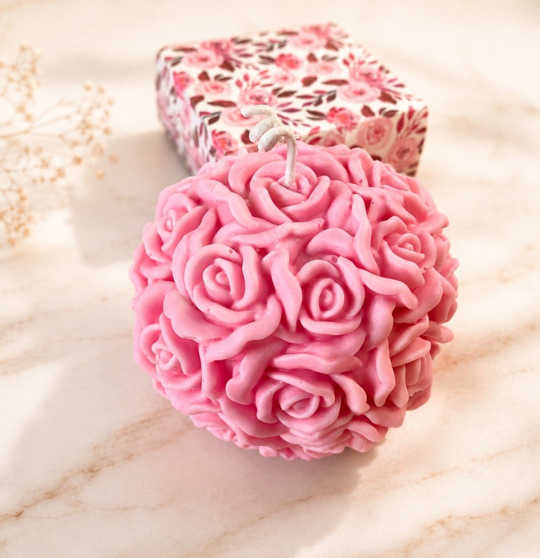 Vela -"Ball rose" - Imagen 4