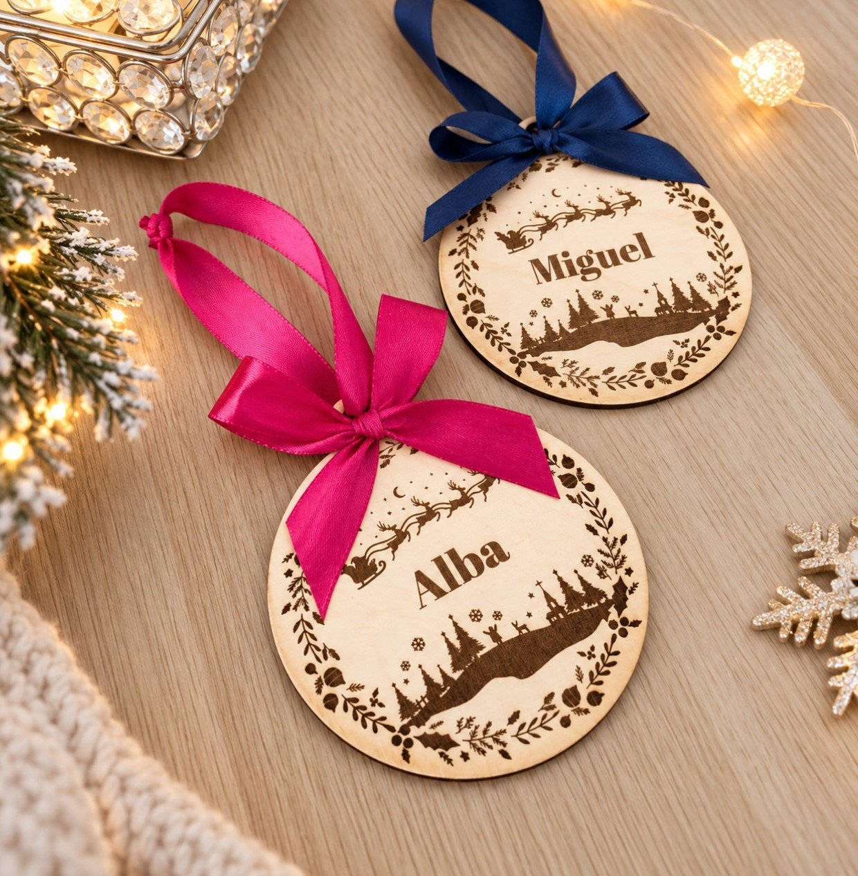 Adorno navideño -"Paisaje navideño"