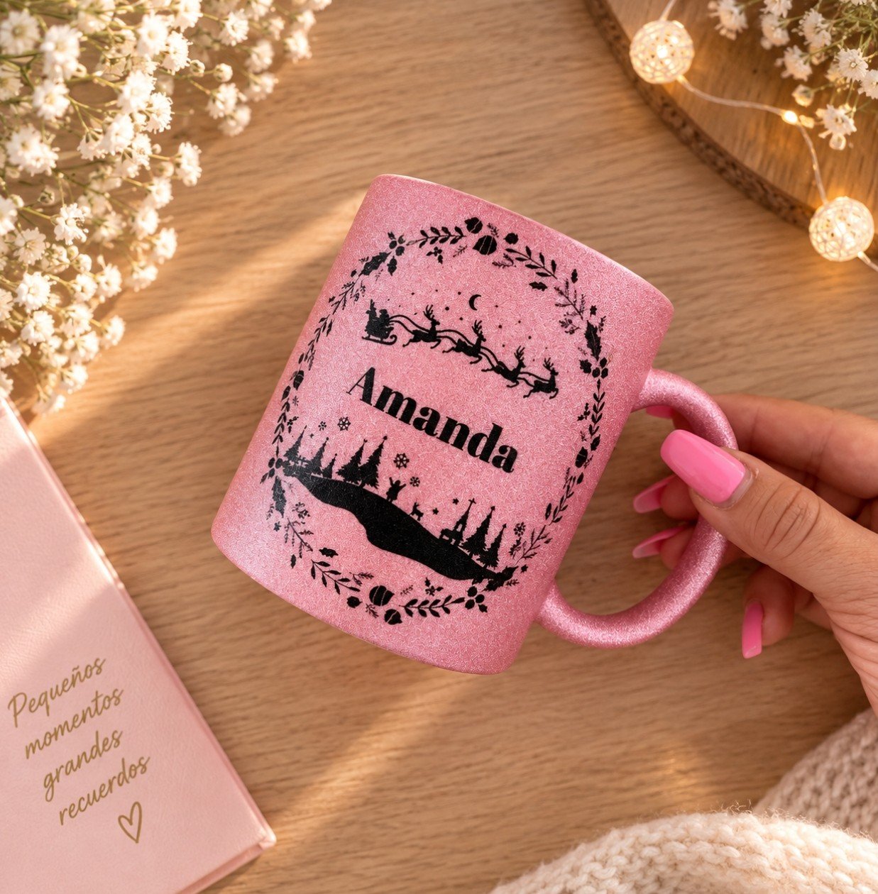 Taza Glitter -"Navideña"