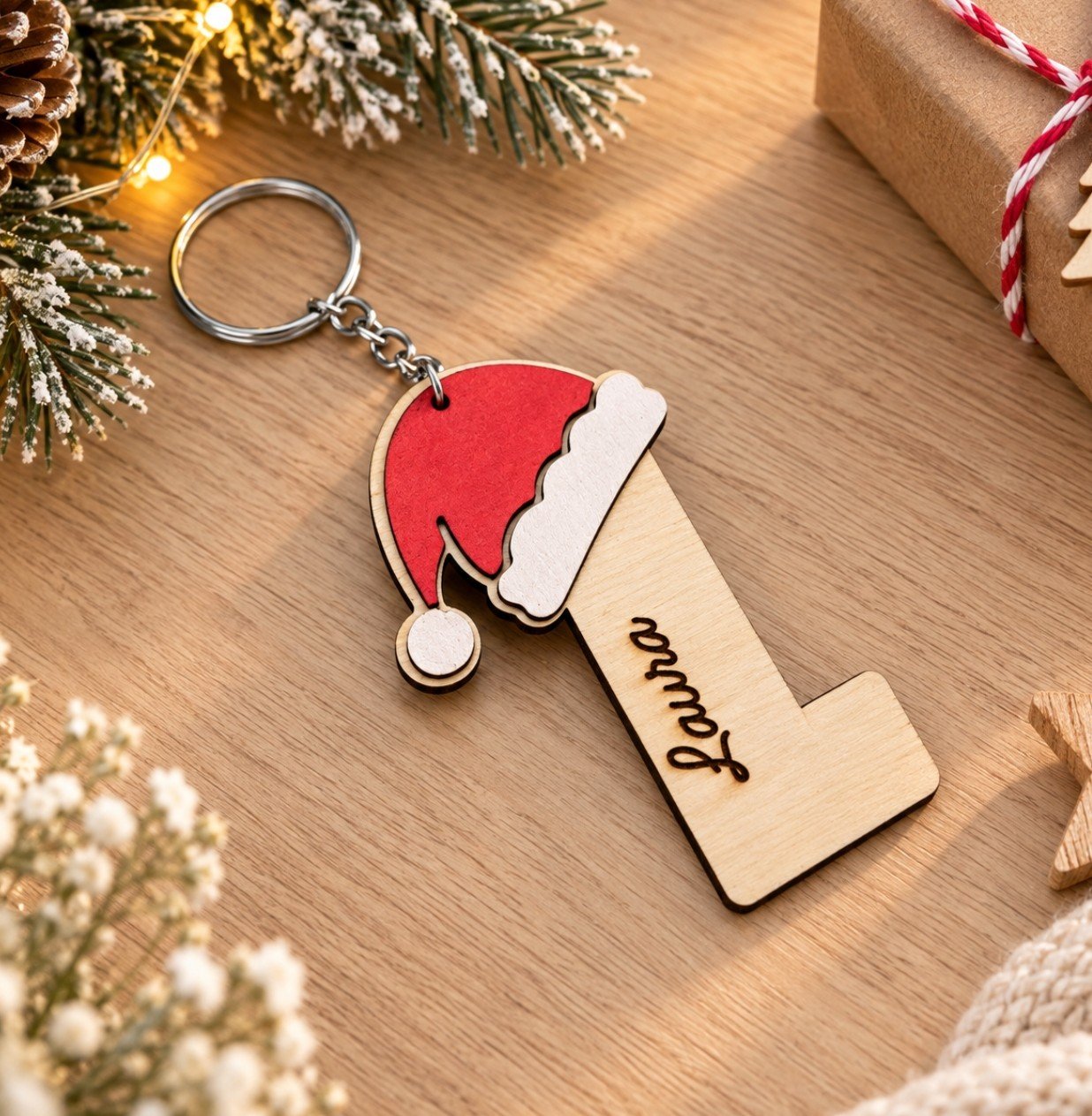Llavero-"Gorro navidad"