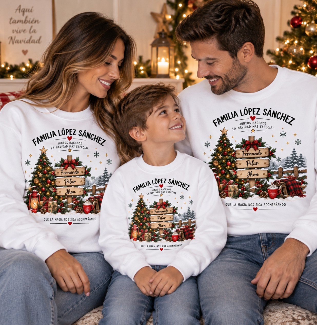 Sudadera -"Navidad en familia" - Imagen 2