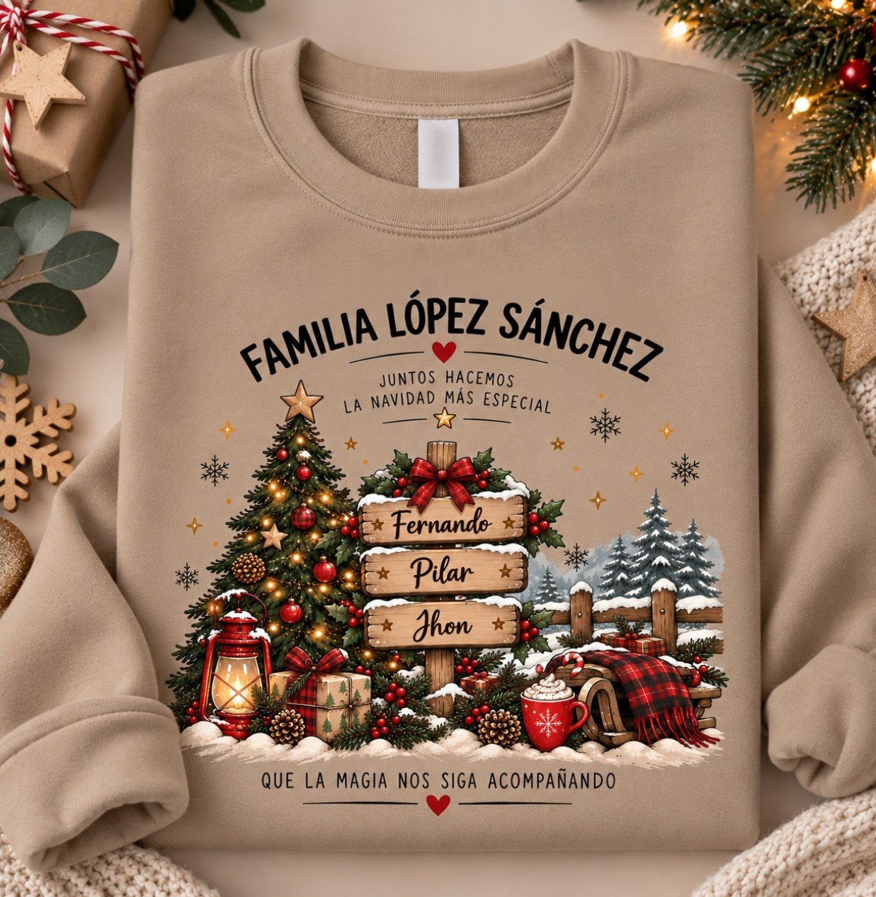 Sudadera -"Navidad en familia"