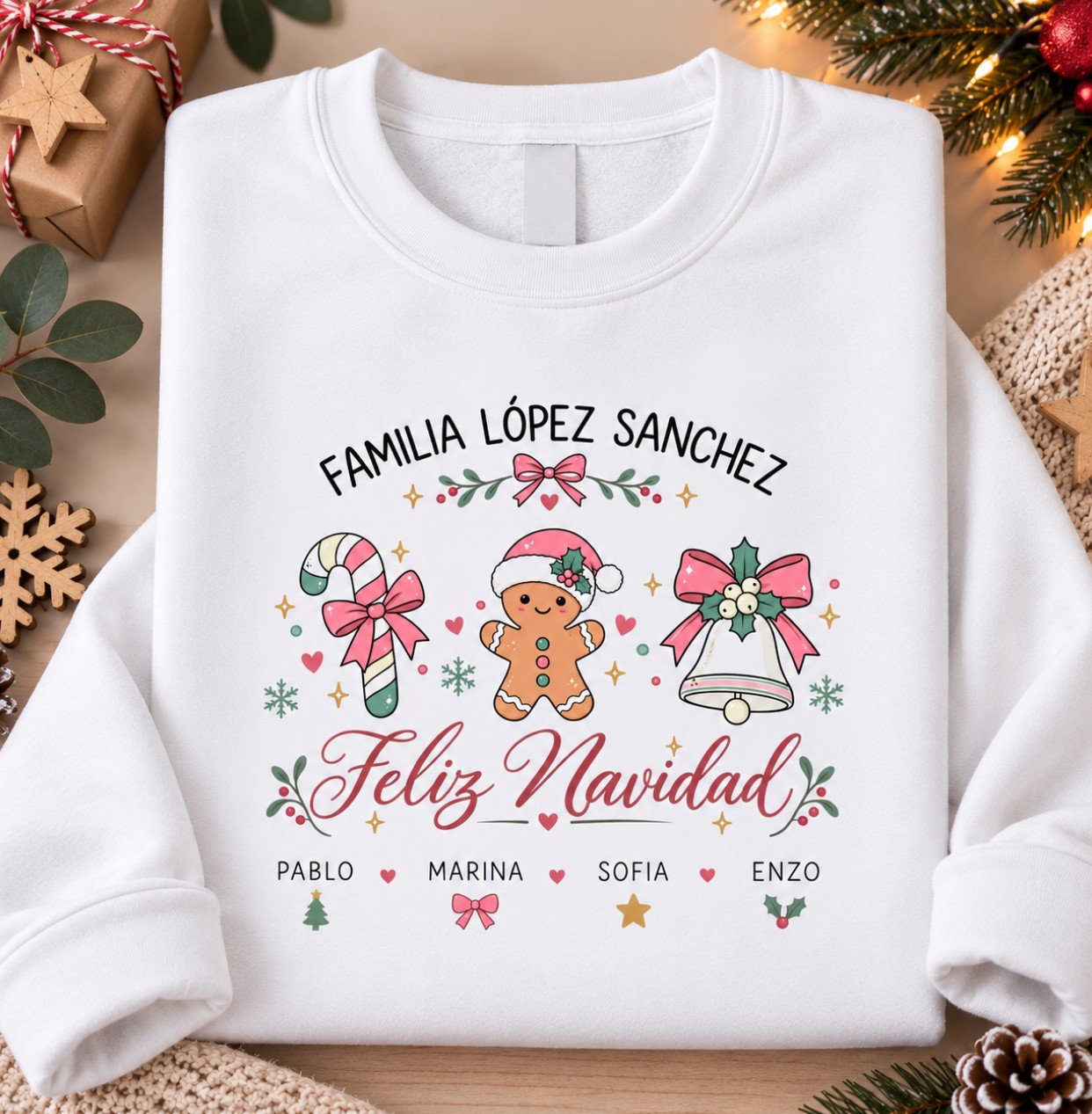 Sudadera -"Familia navideña"