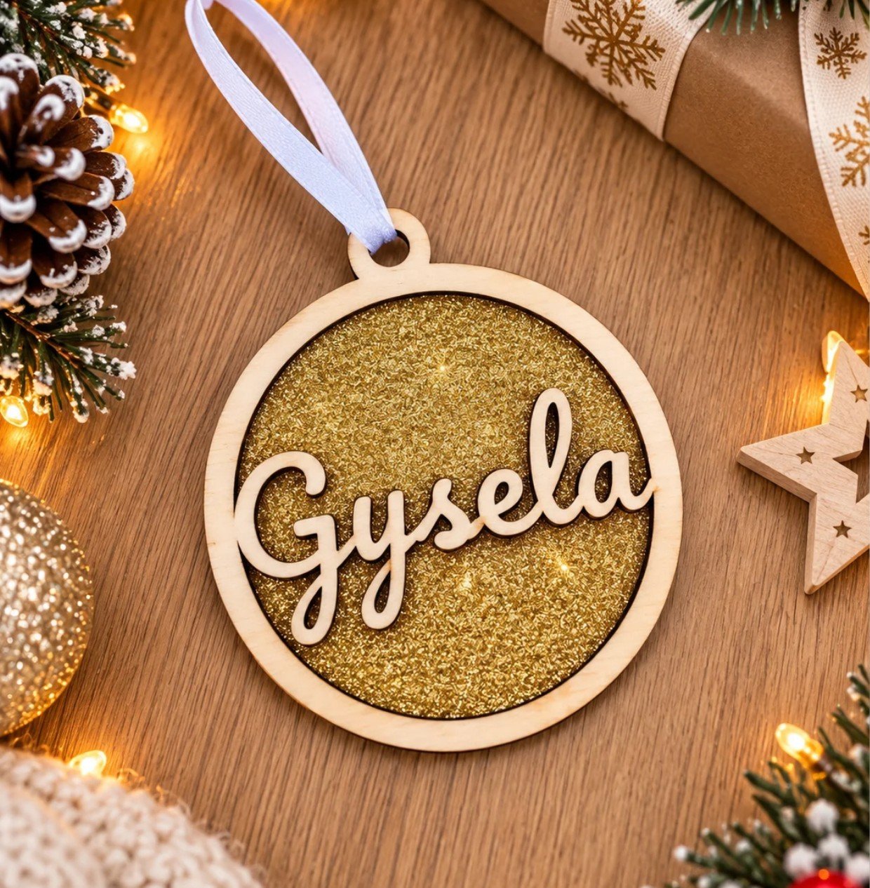 Adorno navideño -"Glitter"