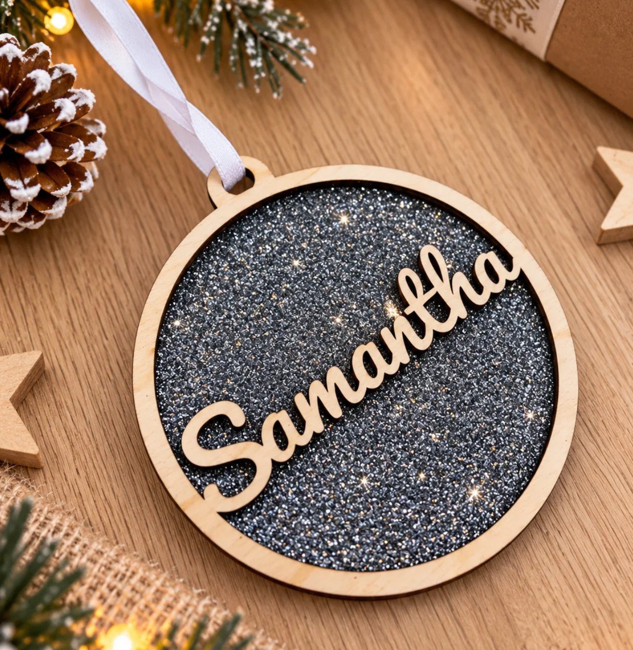 Adorno navideño -"Glitter" - Imagen 2